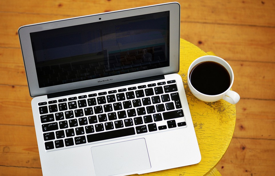laptop and coffee