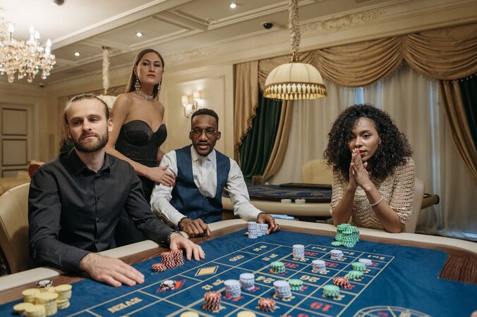 players at the table